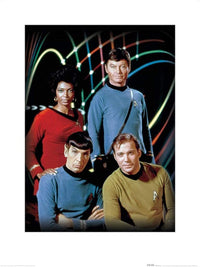 Pyramid Star Trek Kirk Spock Uhura And Bones affiche art 60x80cm | Yourdecoration.fr