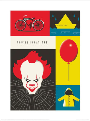 Pyramid Ppr54295 Warner Bros You Will Float Too Affiche Art 30x40cm | Yourdecoration.fr