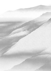 Komar White Noise Mountain Papier Peint Intissé 200x280cm 2 bandes | Yourdecoration.fr