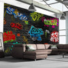 Papier Peint - Graffiti Wall 100x70cm - Intissé