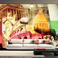 Papier Peint - Rome Collage - Intissé