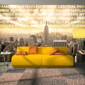 Papier Peint - Neighborhoods of New York - Intissé