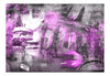 Papier Peint - Berlin Collage Violet - Intissé
