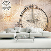 Papier Peint - Vintage Bicycles Sepia - Intissé