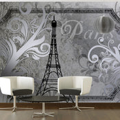 Papier Peint - Vintage Paris Silver - Intissé