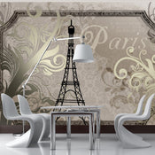Papier Peint - Vintage Paris Gold - Intissé