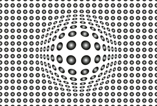 Wizard+Genius Dots Black and White Papier Peint Intissé 384x260cm 8 bandes | Yourdecoration.fr