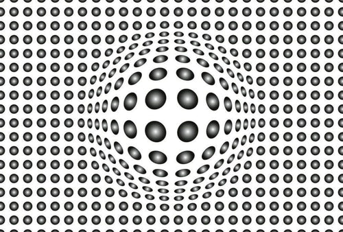 Wizard+Genius Dots Black and White Papier Peint Intissé 384x260cm 8 bandes | Yourdecoration.fr