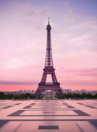 Wizard+Genius Eiffel Tower At Sunset Papier Peint Intissé 192x260cm 4 bandes | Yourdecoration.fr