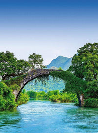 Wizard+Genius Bridge Crosses A River In China Papier Peint Intissé 192x260cm 4 bandes | Yourdecoration.fr