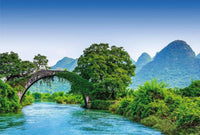 Wizard+Genius Bridge Crosses A River In China Papier Peint Intissé 384x260cm 8 bandes | Yourdecoration.fr