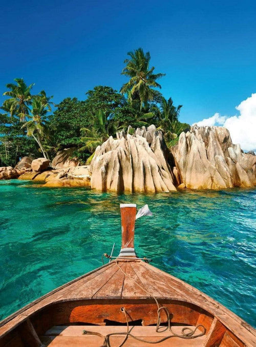 Wizard+Genius St Pierre Island At Seychelles Papier Peint Intissé 192x260cm 4 bandes | Yourdecoration.fr