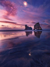 Wizard+Genius Bay At Sunset Papier Peint Intissé 192x260cm 4 bandes | Yourdecoration.fr