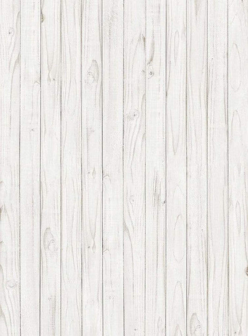 Wizard+Genius White Wooden Wall Papier Peint Intissé 192x260cm 4 bandes | Yourdecoration.fr
