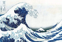Wizard+Genius Hokusai The Great Wave Papier Peint Intissé 384x260cm 8 bandes | Yourdecoration.fr