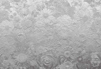 Wizard+Genius Silver Flowers Papier Peint Intissé 384x260cm 8 bandes | Yourdecoration.fr
