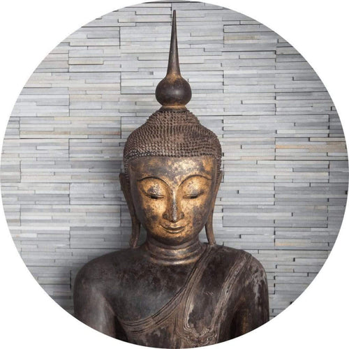 Wizard+Genius Thailand Buddha Papier Peint Intissé 140x140cm rond | Yourdecoration.fr