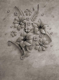 Wizard+Genius Stone Flowers Papier Peint Intissé 192x260cm 4 bandes | Yourdecoration.fr
