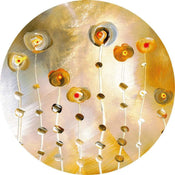 Wizard+Genius Golden Eye Papier Peint Intissé 140x140cm rond | Yourdecoration.fr