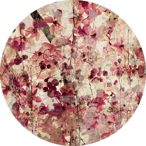 Wizard+Genius Vintage Flower Pattern Papier Peint Intissé 140x140cm rond | Yourdecoration.fr
