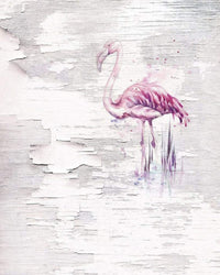 Komar Pink Flamingo Papier Peint Intissé 200x250cm 2 bandes | Yourdecoration.fr