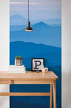 Komar Blue Mountain Papier Peint Intissé 100x250cm 1 bande ambiance | Yourdecoration.fr