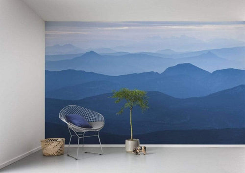 Komar Blue Mountain Papier Peint Intissé 400x250cm 4 bandes ambiance | Yourdecoration.fr