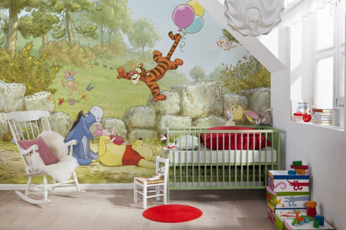 Komar Winnie the Pooh Ballooning Papier Peint 368x254cm | Yourdecoration.fr