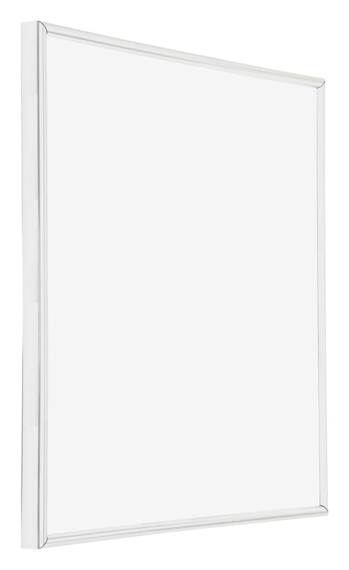 Cadre d'Affiche Plastique 40x40cm Blanc Brillant De Face Oblique | Yourdecoration.fr