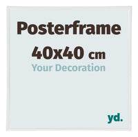 Cadre de affiche 40x40cm Blanc Haute Brillance Plastique Paris Mesure | Yourdecoration.fr