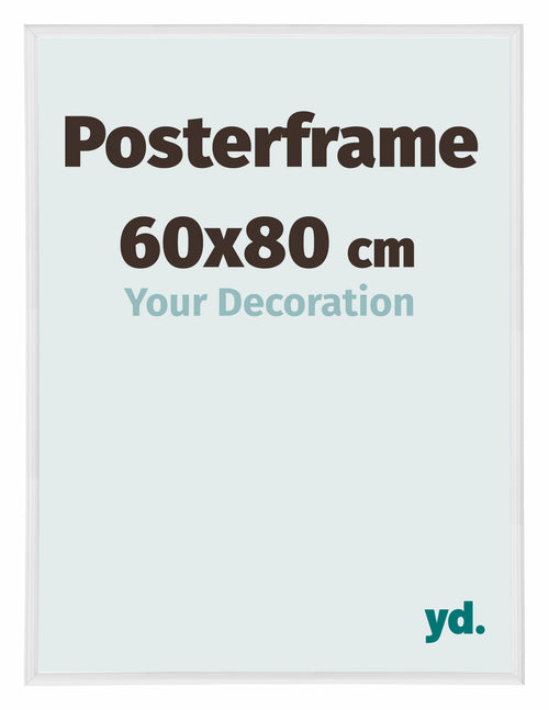 Cadre de affiche 60x80cm Blanc Haute Brillance Plastique Paris Mesure | Yourdecoration.fr