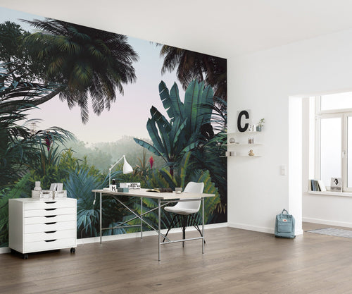 Komar Jungle Morning Intisse Papier Peint 400x250cm 8 bandes interieur | Yourdecoration.fr