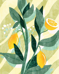 Komar Lemon Fresh Intisse Papier Peint 200x250cm 4 bandes | Yourdecoration.fr