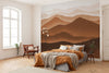 Komar Macchiato Mountains Intisse Papier Peint 300x250cm 6 bandes interieur | Yourdecoration.fr