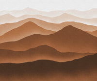 Komar Macchiato Mountains Intisse Papier Peint 300x250cm 6 bandes | Yourdecoration.fr