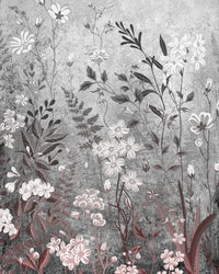 Komar Moonlight Flowers Intisse Papier Peint 200x250cm 4 bandes | Yourdecoration.fr