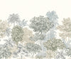 Komar Painted Palms Intisse Papier Peint 300x250cm 3 bandes | Yourdecoration.fr