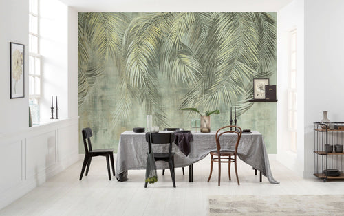 Komar Palm Fronds Intisse Papier Peint 350x250cm 7 bandes interieur | Yourdecoration.fr