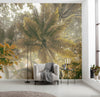 Komar Palms Panorama Intisse Papier Peint 300x250cm 3 bandes interieur | Yourdecoration.fr