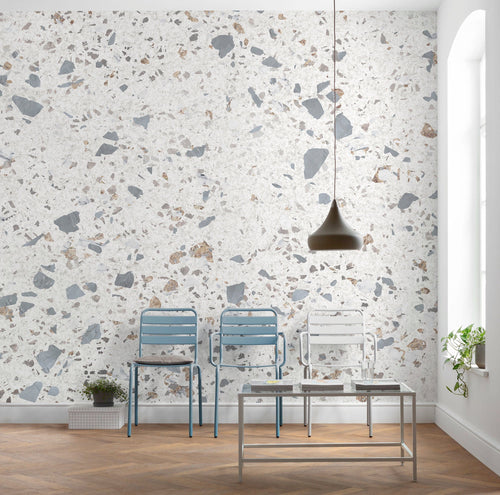 Komar Terrific Terrazzo Intisse Papier Peint 400x250cm 4 bandes interieur | Yourdecoration.fr