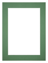 Passe Partout 18x24cm Carton Vert Foret Bord 4cm Droit De Face | Yourdecoration.fr