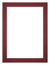 Passe Partout 18x24cm Carton Vin Rouge Bord 3cm Droit De Face | Yourdecoration.fr