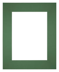 Passe Partout 20x25cm Carton Vert Foret Bord Droit De Face | Yourdecoration.fr