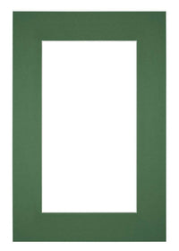 Passe Partout 20x30cm Carton Vert Foret Bord 6cm Droit De Face | Yourdecoration.fr