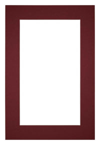 Passe Partout 20x30cm Carton Vin Rouge Bord 5cm Droit De Face | Yourdecoration.fr