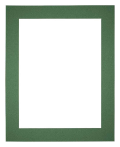Passe Partout 24x30cm Carton Vert Foret Bord 5cm Droit De Face | Yourdecoration.fr