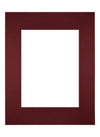 Passe Partout 28x35cm Carton Vin Rouge Bord Droit De Face | Yourdecoration.fr