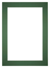 Passe Partout 42x59 4cm A2 Carton Vert Foret Bord 6cm Droit De Face | Yourdecoration.fr
