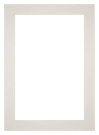 Passe Partout 42x60cm Carton Gris Clair Bord 6cm Droit De Face | Yourdecoration.fr