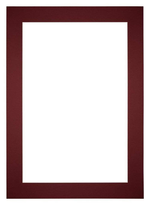 Passe Partout 70x100cm Carton Vin Rouge Bord 6cm Droit De Face | Yourdecoration.fr